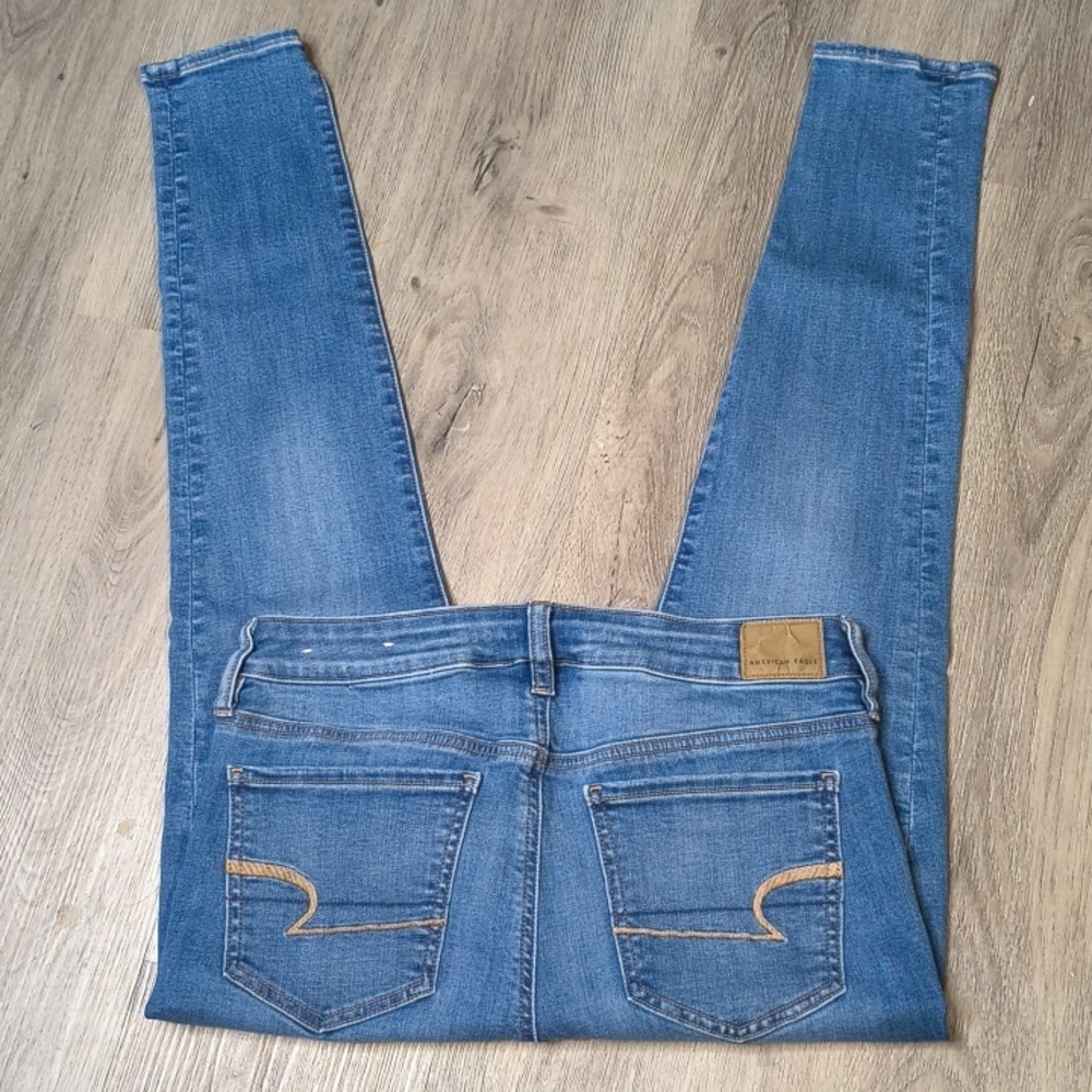 sac701🦅Low Rise Jegging w/27.5" Inseam American Eagle Denim Jeans - Picture 2 of 6